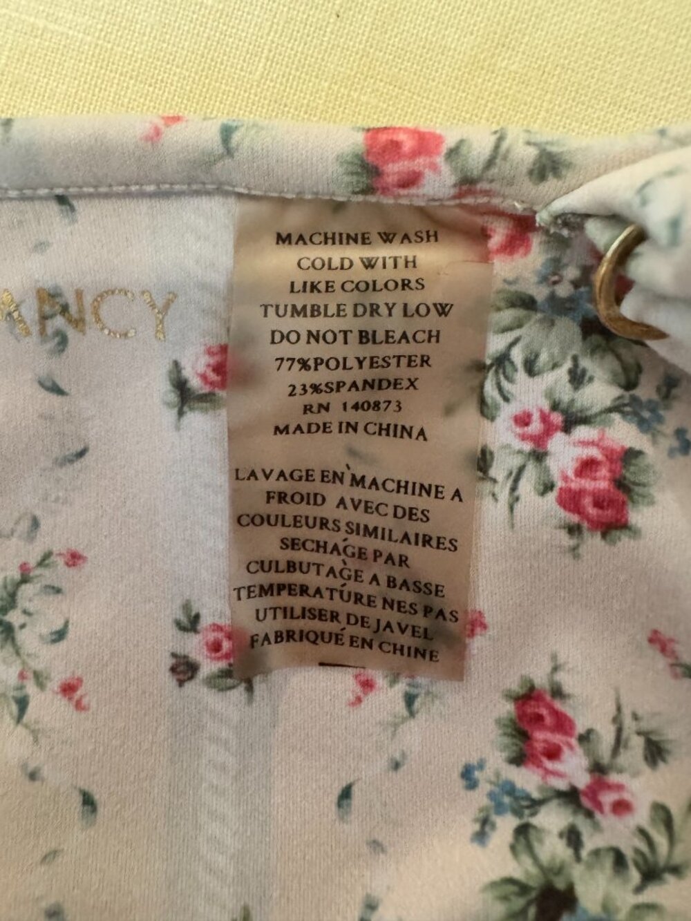 LoveShackFancy Zepelin Mini Dress Romper Floral Cream Pink M - Picture 8 of 13